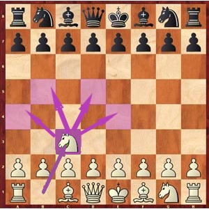 حالت هشتم شروع بازی شطرنج (Nc3.1)