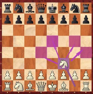 حالت سوم شروع بازی شطرنج(NF3)